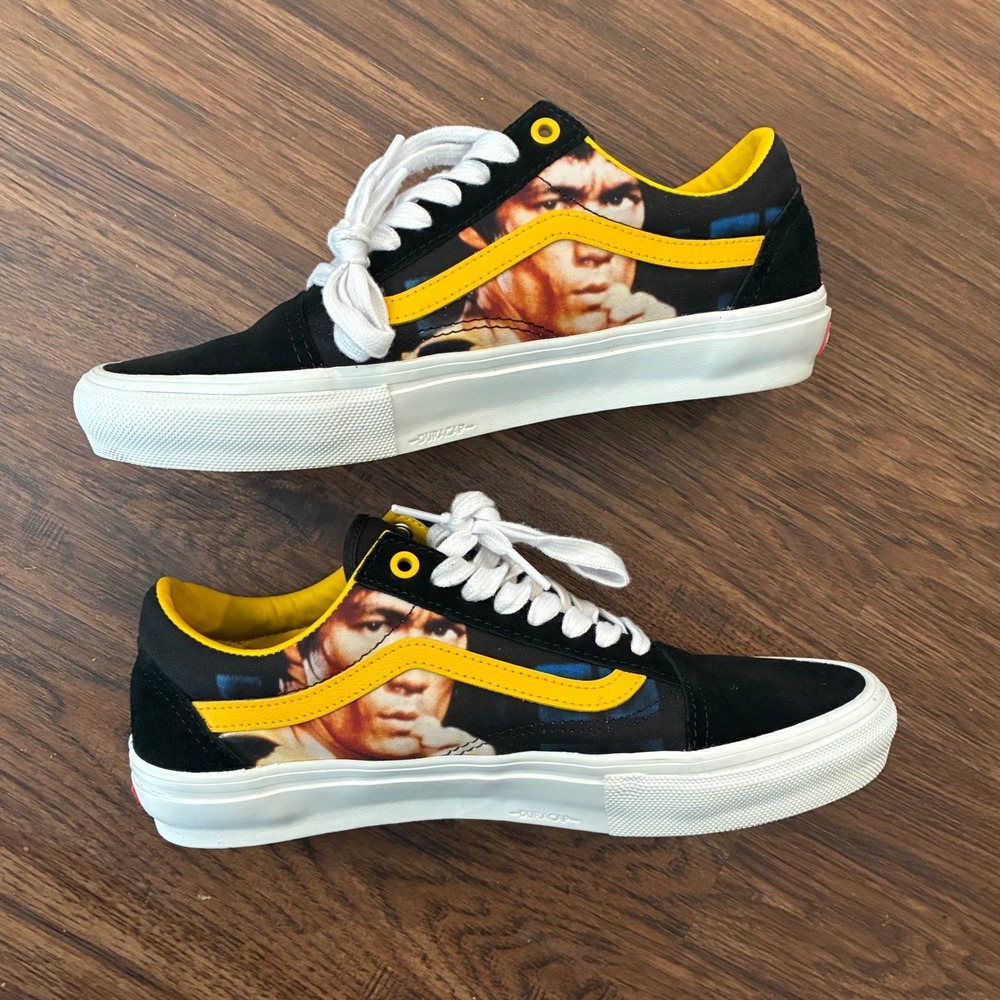 Vans Skate Old Skool Bruce Lee Be Water My Friend Shoes Men's 8.5 VN0A5FCBY23 - Picture 2 of 12